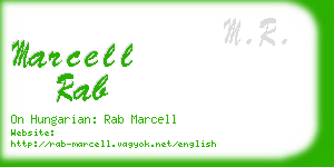 marcell rab business card